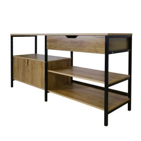 Living Room Side Cabinet, Storage Cabinet, Sideboard Cabinet, Kitchen Utensils Cabinet, Sturdy And Durable Iron Frame Support, Living Room TV Cab