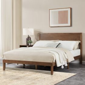 Premium wood Queen Size Bed Frame - Sturdy and Durable Design, Modern Home Style, Effortlessly Create a Comfortable Bedroom