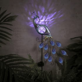 Yard Decorations Outdoor For Garden Decor,Peacock Solar Outdoor Lights