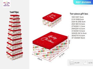 Christmas Ten Piece Gift Box Set (Option: A)