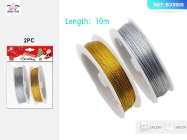 Christmas Wire Coil 2PC (Option: Gold and silver)