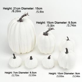 Simulated Pumpkin Decoration (Color: White)