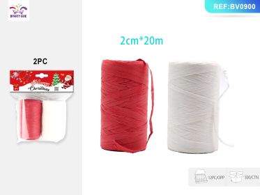 Christmas Pull-up Paper Roll (Option: Red and White 2PC)
