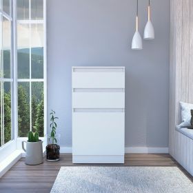 Diamond Dresser, Jewelry Box, Mirror, Single Door Cabinet, Two Drawers (Color: White)